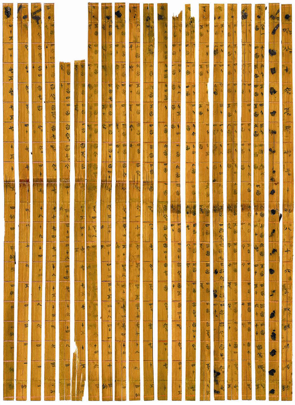 Tsinghua Bamboo Multiplication Table from: https://en.wikipedia.org/wiki/Chinese_multiplication_table#/media/File:Qinghuajian,_Suan_Biao.jpg