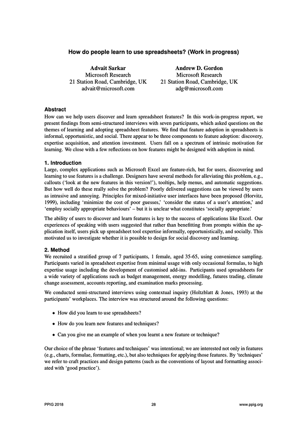 Cover of How do people learn to use spreadsheets?