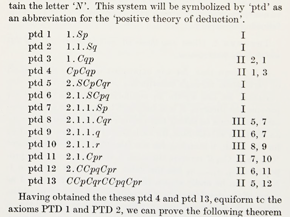 Notation from page 244 of The Rules of Supposition in Formal Logic (1934)
Stanisław Jaśkowski: https://archive.org/details/polishlogic192010000mcca/page/244/mode/2up