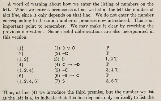 Notation from page 27 of Introduction to Logic (1957) Patrick Suppes: https://archive.org/details/introductiontolo0000supp/page/26/mode/2up